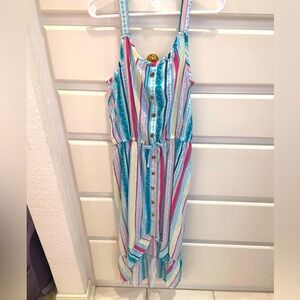 Girls high low ruffle dress